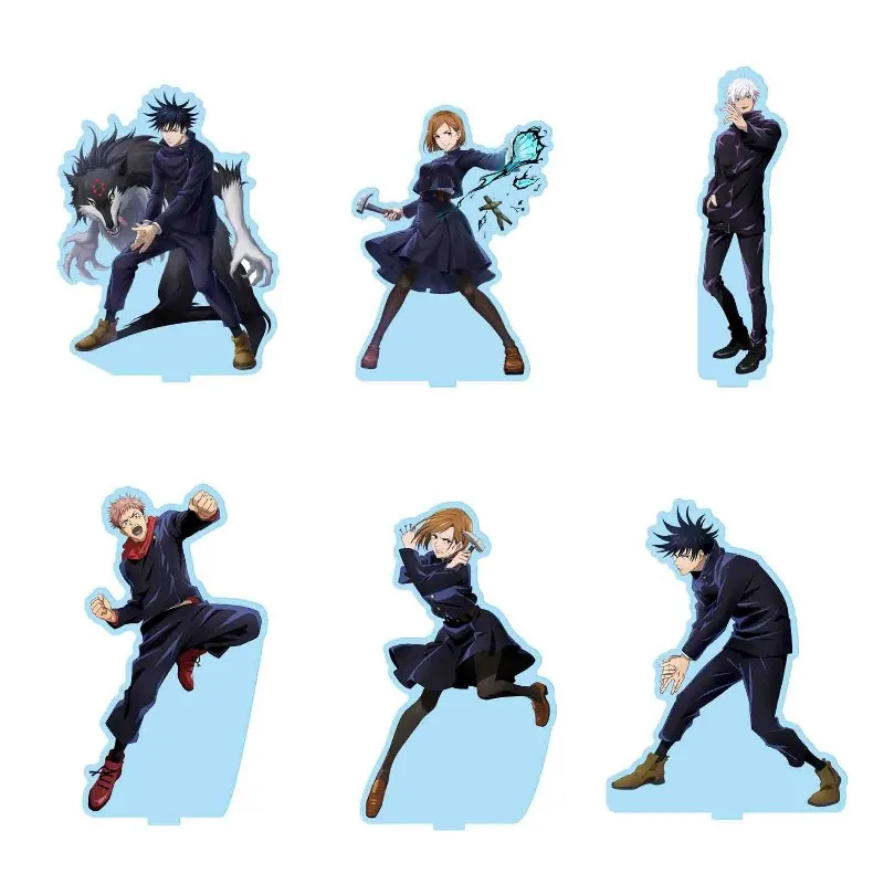 

Anime Jujutsu Kaisen Character Acrylic Standing Sign Figures Fushiguro Megumi Gojo Satoru Stands Model Props Decor Fans Gift