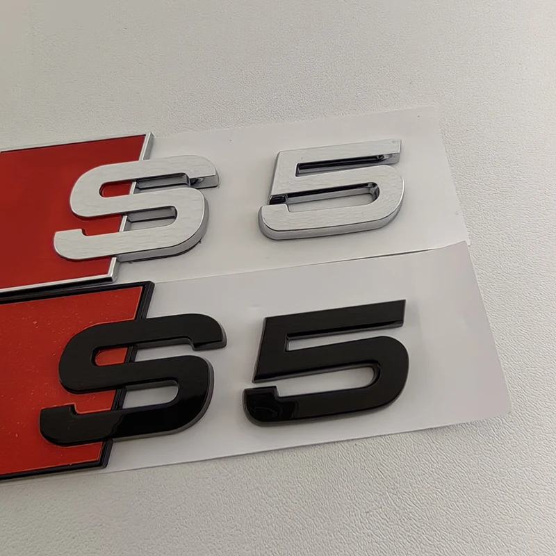 3D ABS хромированный Черный Автомобильный задний багажник значок наклейки для Audi S3