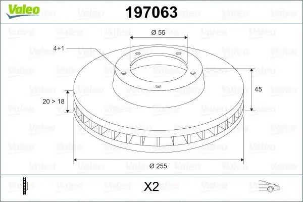 

197063 for ten brake mirror air MX 5 s × 4