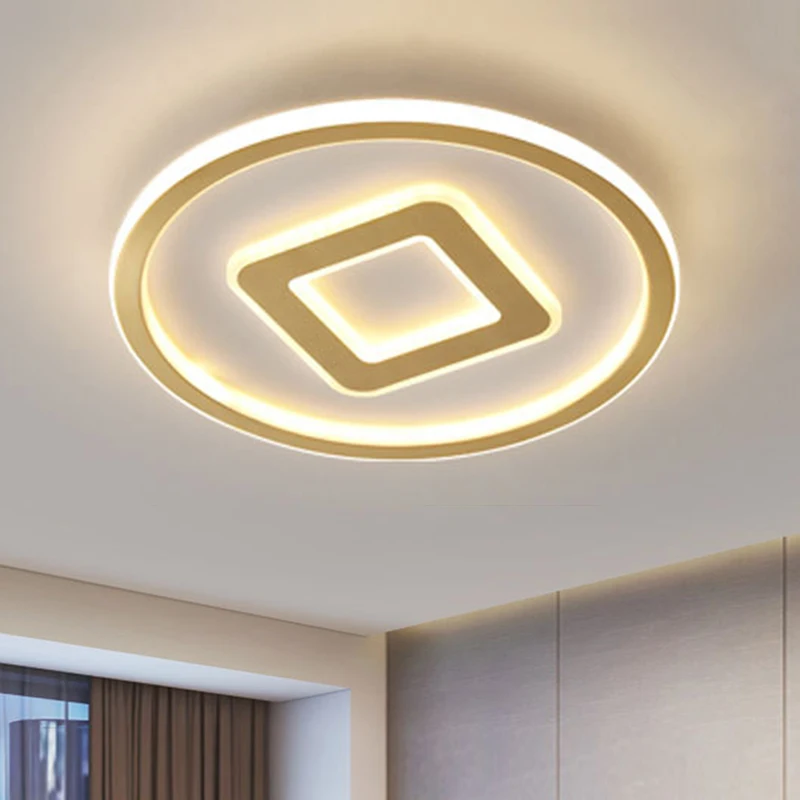 

Умный Простой прямоугольный светодиодный акриловый потолочный светильник, лампа с дистанционным управлением для гостиной, столовой, спальни, коридора, кабинета