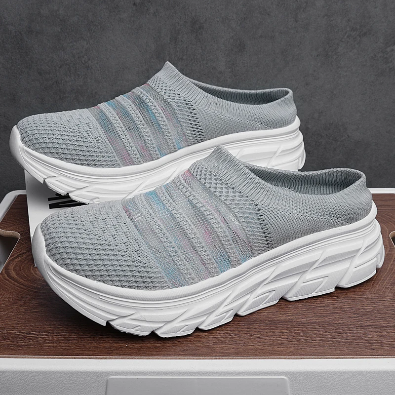 Men Women Breathable Shoes Casual Flat Loafers Walking Sneakers Size 35-44