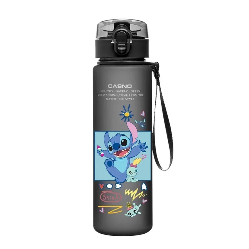 560 мл Lilo &amp Stitch Angel мультяшная чашка для воды портативная пластиковая большой