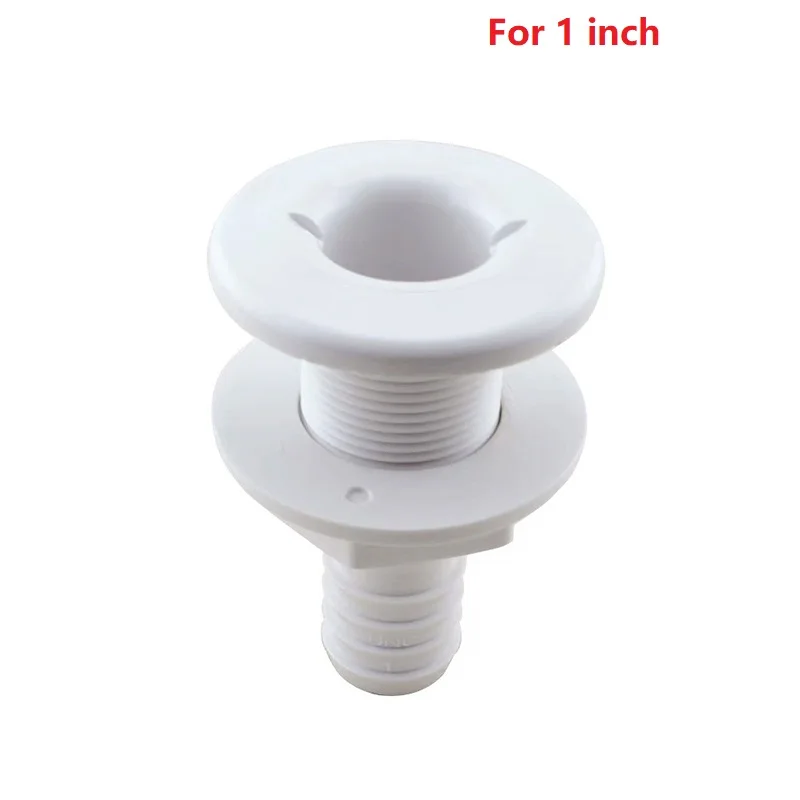 

Штуцер сквозного корпуса для морской лодки ABS, штуцер сквозного корпуса для 5/8, 3/4, 1 дюйм, шланг, лодка, слив, отвод насоса, сантехнические фитинги