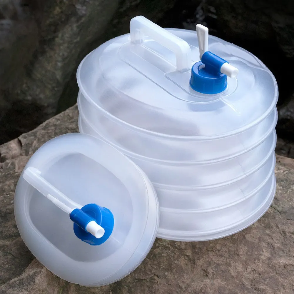

15L Folding Bucket Outdoor Camping Travel Folding Water Bucket Fishing Hiking Kettle Survival Tool