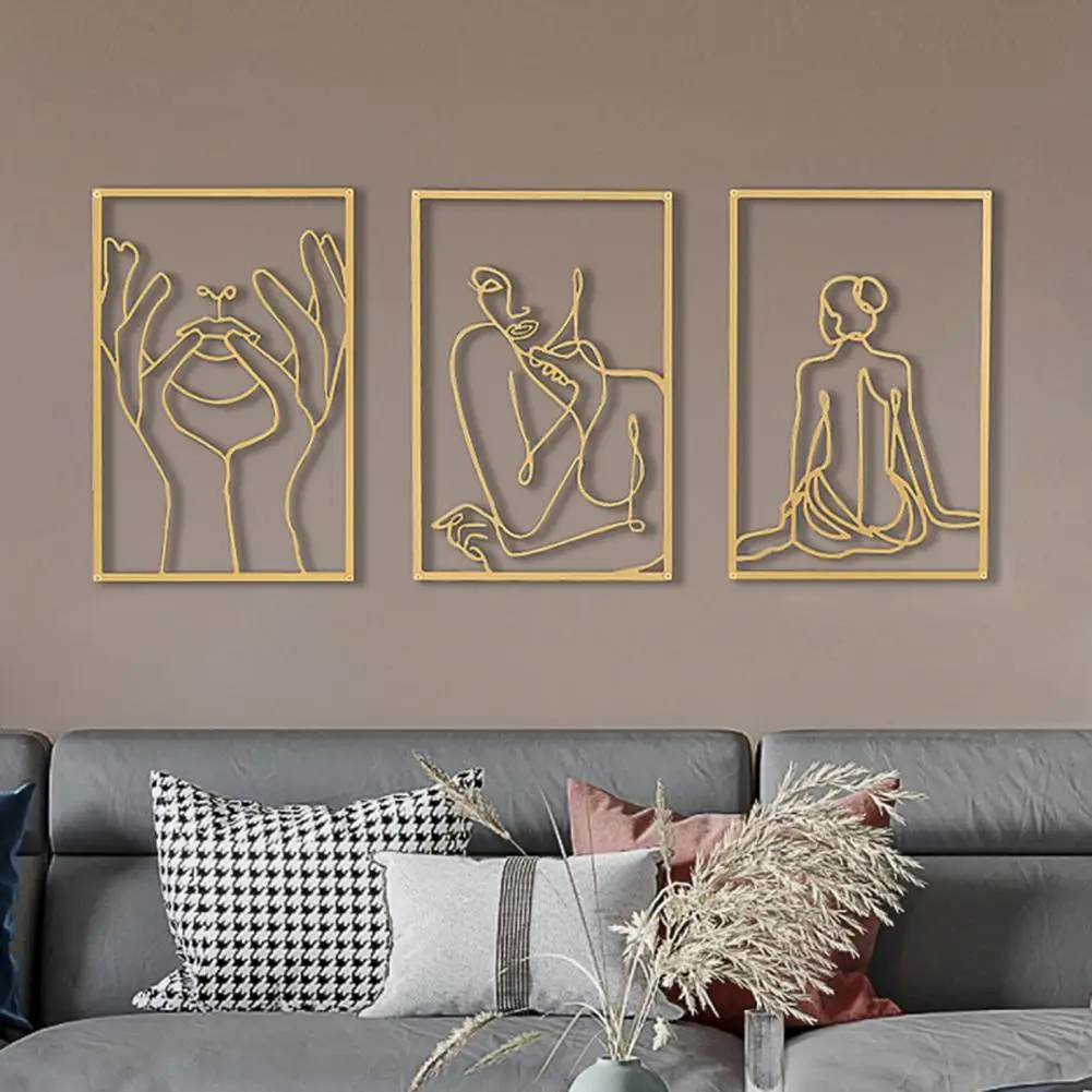 

Unique Wall Ornament Luxurious Wear-resistant Wall Household Decor Hanging Decor Wrought Iron Wall Hanging