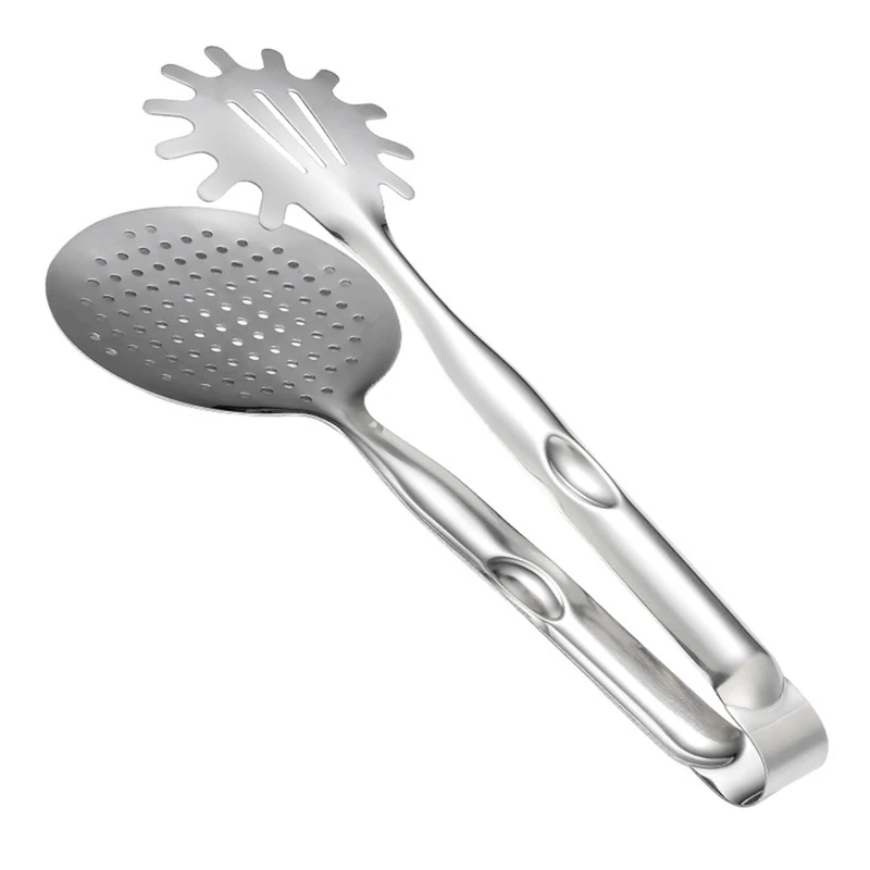 

1 шт. Нескользящие кухонные щипцы из нержавеющей стали жареная лопаточка для рыбы щипцы для барбекю пищевые щипцы для барбекю и стейка Серви...