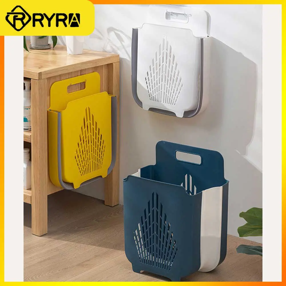 

Durable Wall Mounted Dirty Clothes Storage Basket Simple And Practical Design Folding Bathroom Laundry Basket High-quality