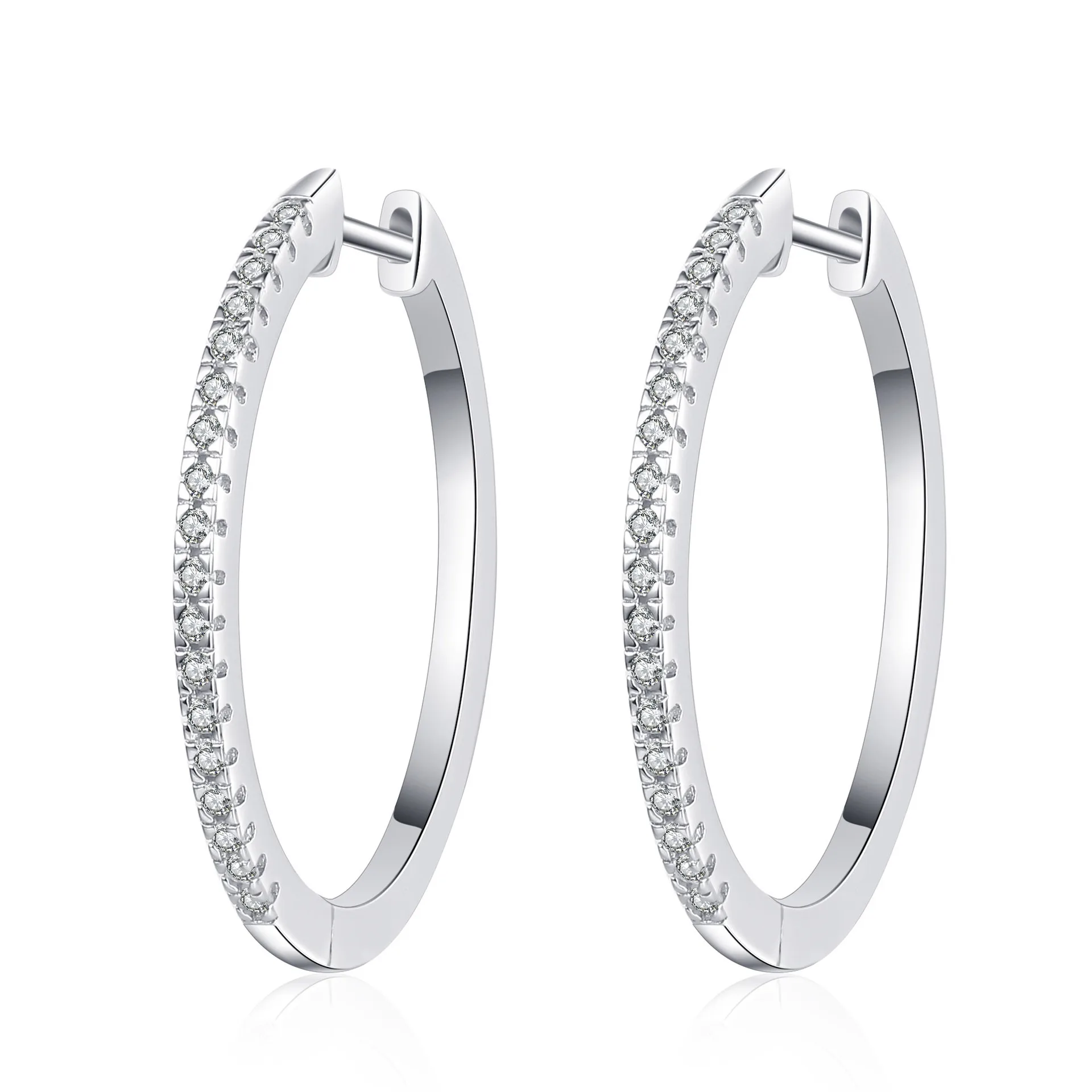 

Aisne 0.54ct Real VVS D Color Moissanite Stud Earrings For Women Top Quality 100% 925 Sterling Silver Sparkling Wedding Jewelry
