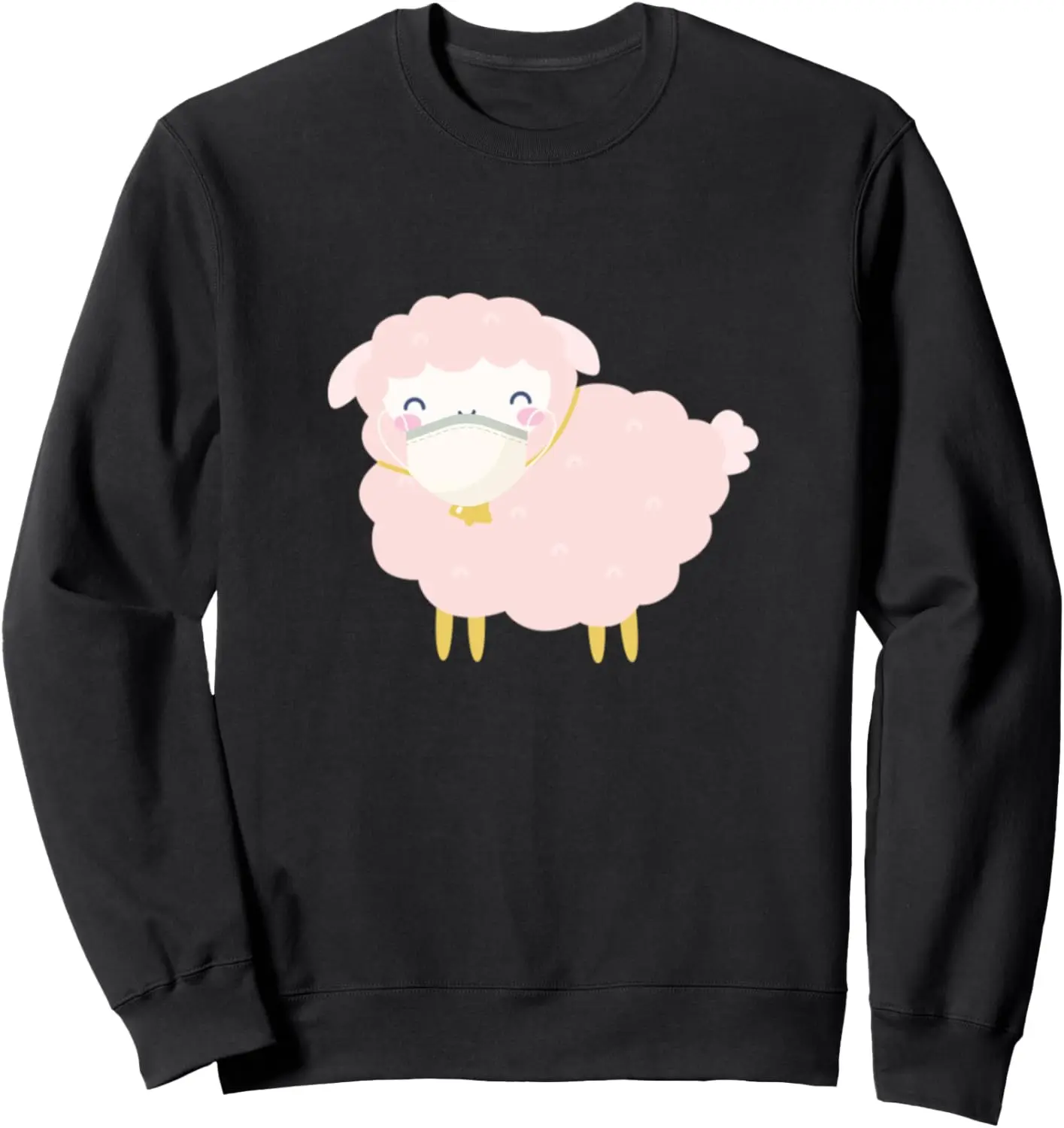 Маска для лица с овечкой. против маски. Толстовка