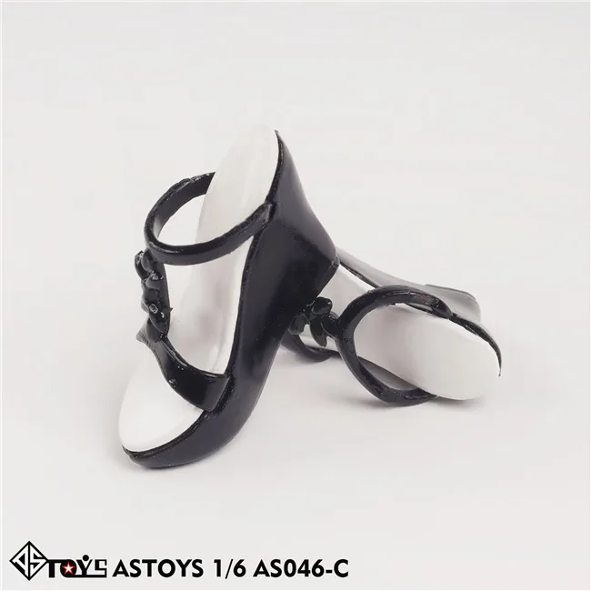 

1/6 AS046 Sandals High Heel Slippers for 12inch Female Action Figure For female body In stock 3 colors ASTOYS
