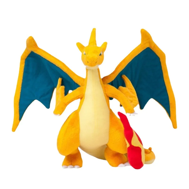 Цена Плюшевая кукла Pokemon Charizard, 10 шт./лот, 25 см, игрушки, милые аниме Покемоны, короткие мягкие куклы, модель, милая детская игрушка для девочек, пода...
