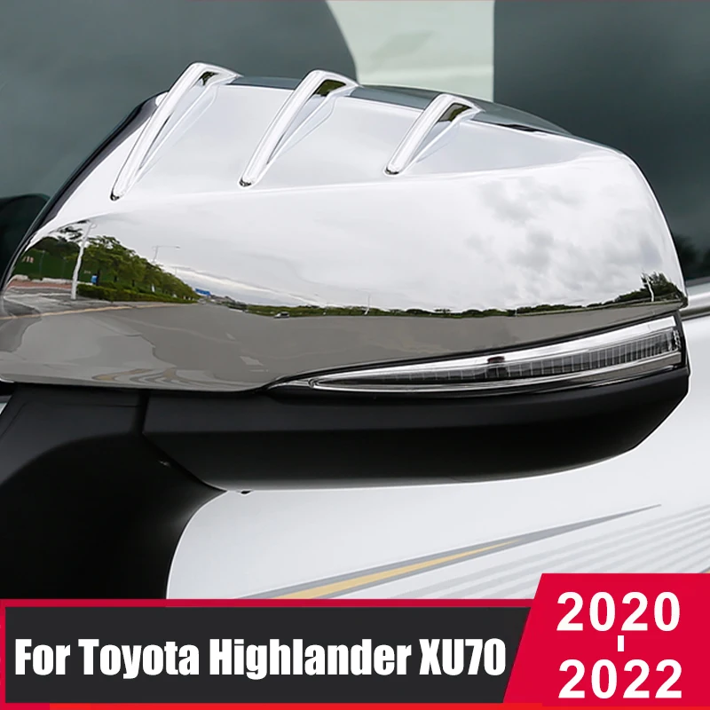 

For Toyota Highlander Kluger XU70 2020 2021 2022 Car Exterior Rear View Side Mirror Rearview Shell Case Protection Accessaries