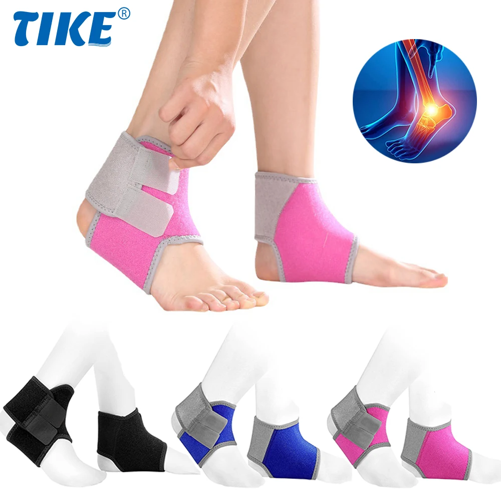 

TIKE Kids Children Ankle Brace Protector Adjustable Ankle Tendon Compression Brace Foot Support Stabilizer for Basketball Soccer