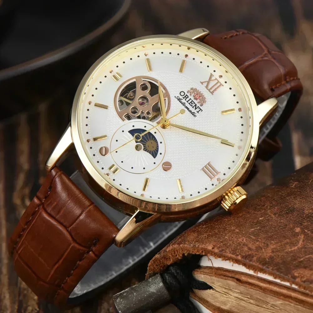 Фото Новые мужские наручные часы Orient Tourbillon с автоматическим механизмом, оригинальный бренд, класс ААА+ (2026 год) №5