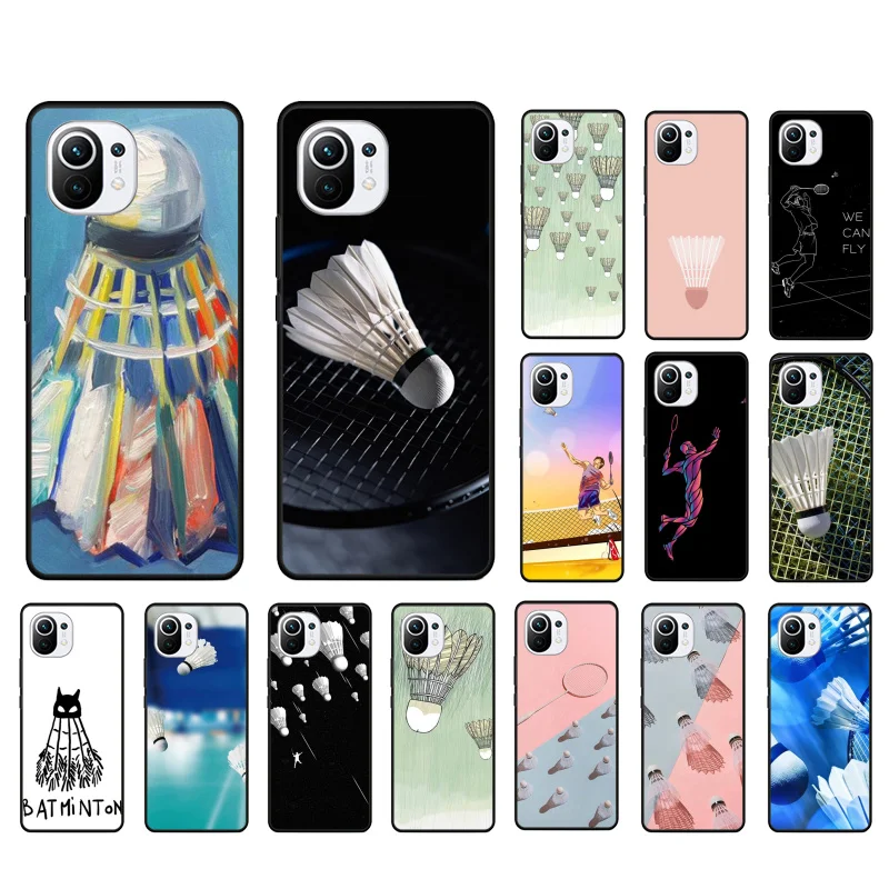 

Badminton Sport Phone Case for Xiaomi 12 Mi 10T 11T 11 Pro 10 10T 11 lite 10pro 11Ultra Poco X3 Pro Poco F3 M3