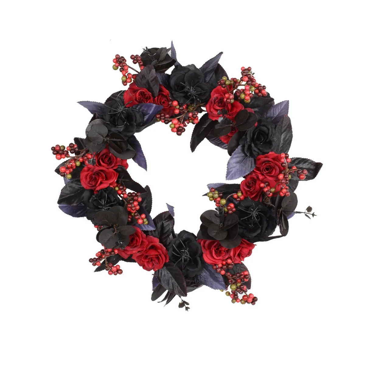 

Венок на Хэллоуин 35 см, дверное украшение, праздничный венок из ротанга с мертвыми ветвями, Круглый реквизит для украшения атмосферы