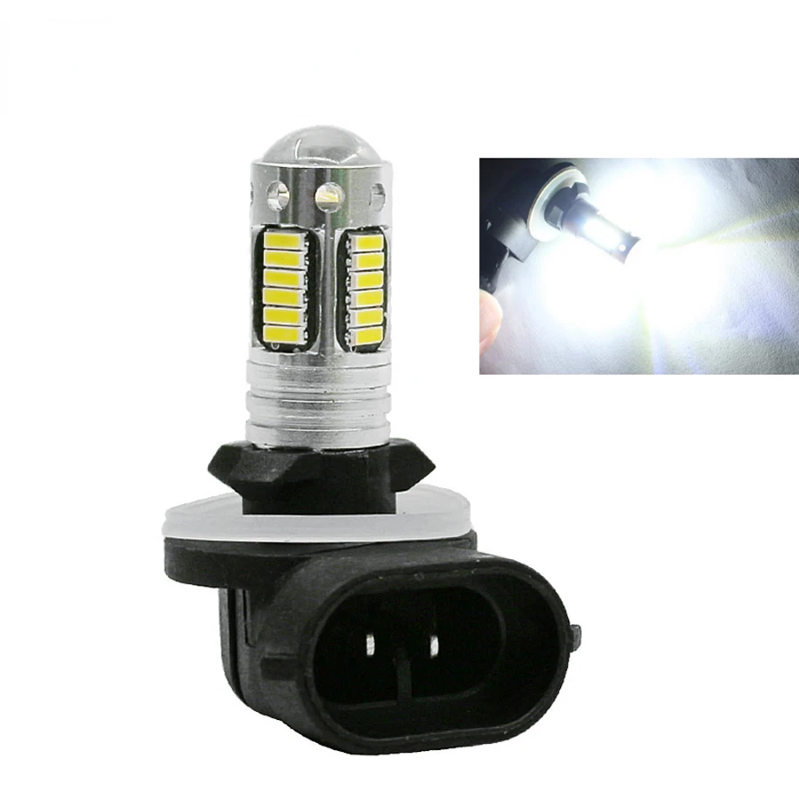 

H27 881 880 led Car Fog Lamp DRL Daytime Running Light Bulbs 30 smd 4014 LED White Ice Blue DC12V 1Pcs