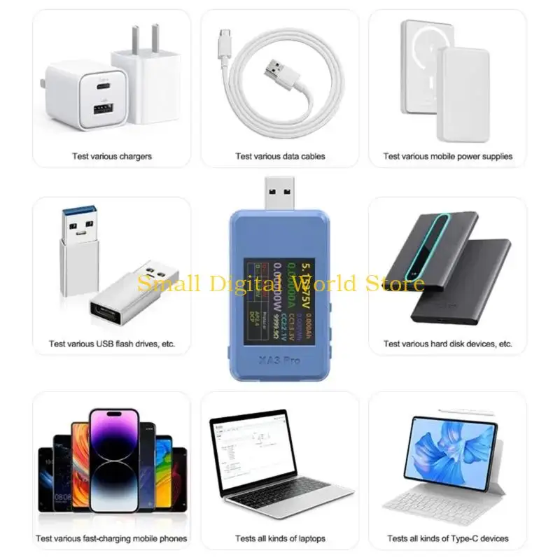 Фото Измеритель тока напряжения USB 77UB для мониторинга параметров зарядки в реальном времени №3