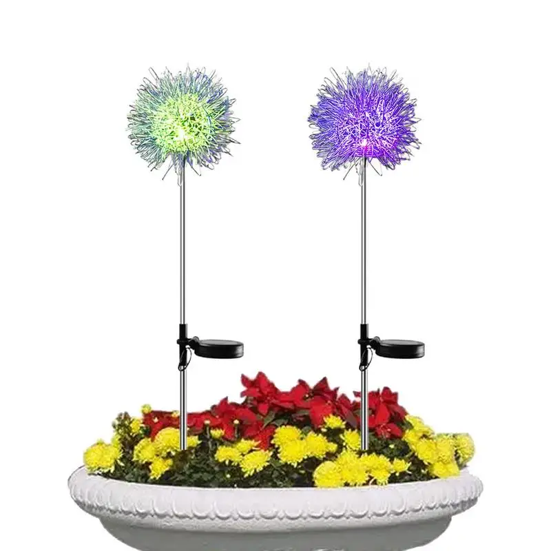 

Outdoor Solar Lights For Yard 2pcs Solar Garden Lights Outdoor Decorative Lights IP65 Waterproof Colorful Solar Lights Outdoor