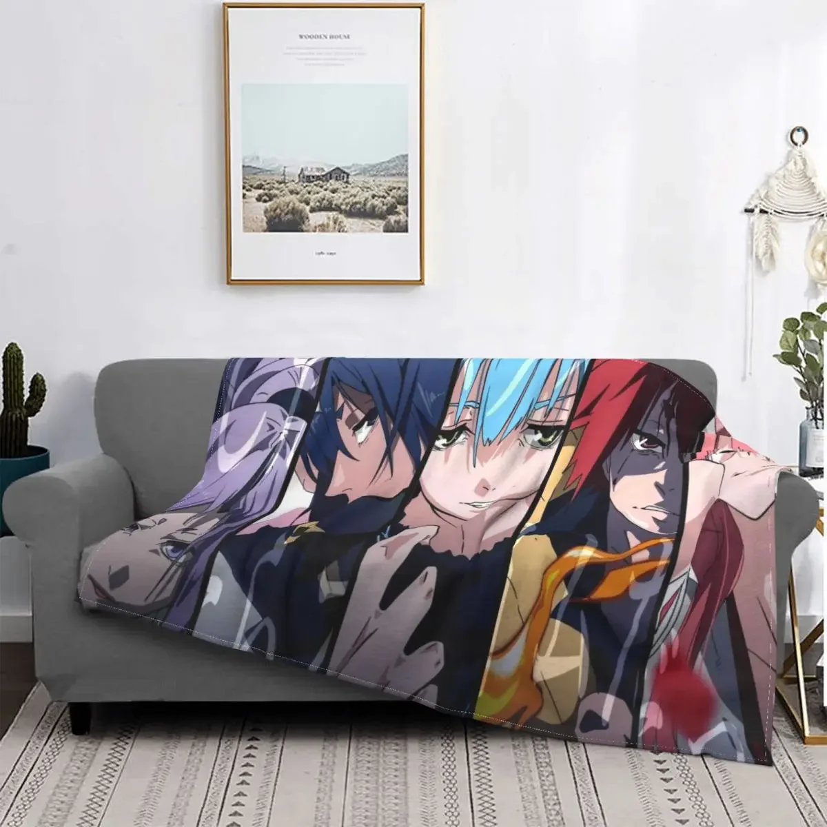 

That Time I Got Reincarnated As A Slime Blankets Flannel Spring Autumn Breathable Soft Throw Blankets Sofa Outdoor Plush Thin