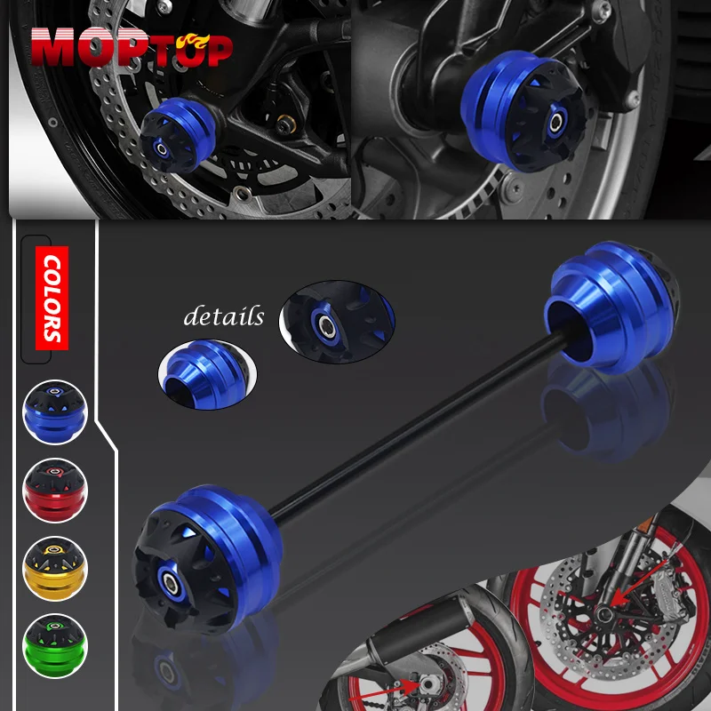 

NEW Motorcycle CNC Front Axle Fork Wheel Cap Crash Sliders Falling Protector Pad Kits For Honda CB650R CB 650R cb650r 2014-2023