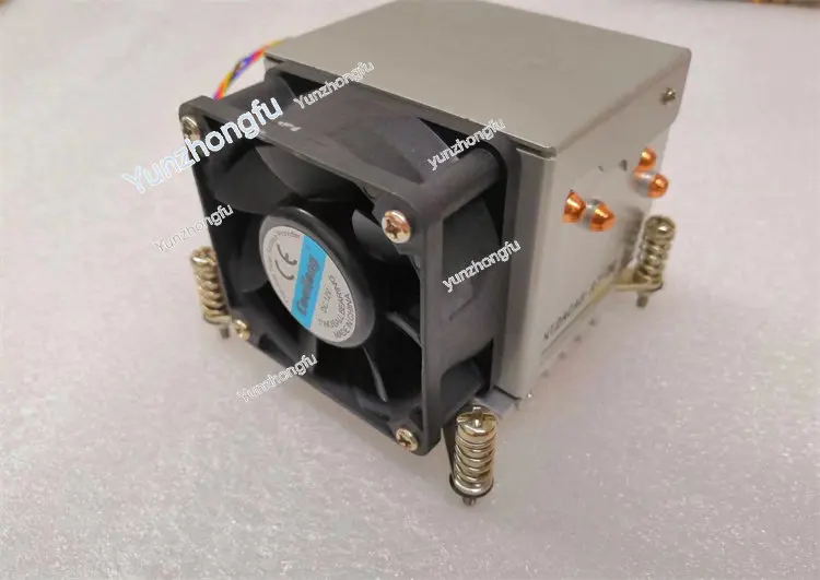 2U боковой обдувной радиатор с четырьмя медными трубками X58 X79 X99 1356 1366 Pin 2011 Pin, радиатор с контролем температуры