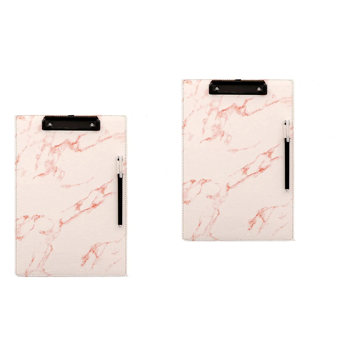 

2pcs Marble A4 Size Clipboard File Folder Stationery Board Hard Board Writing Plate Clip Report Office Supplies for Office