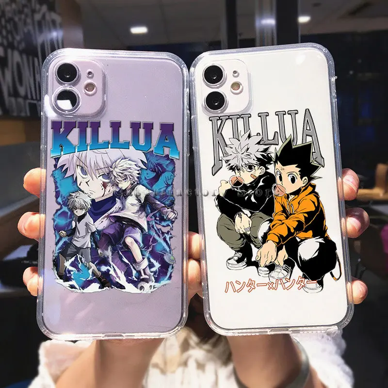 Чехол для телефона с аниме HUNTERXHUNTER Killua для Iphone 13 Mini 12 11 Pro Max 8 7 Plus X XS XR SE 2020, Модный чехол с мангой