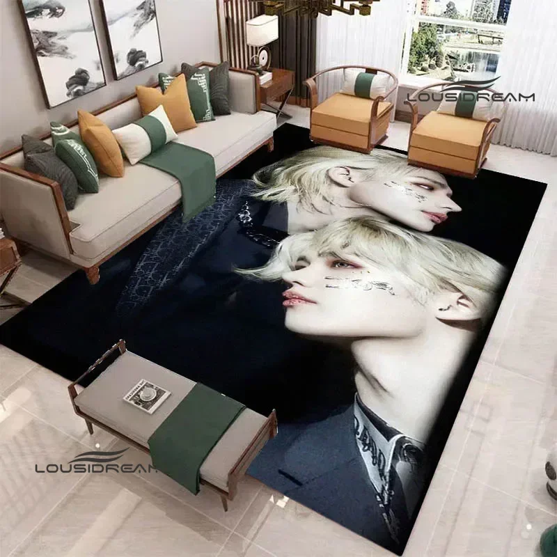 KPOP S-Stray-K-K-Детский узор ковер для гостиной спальни нескользящий коврик йоги