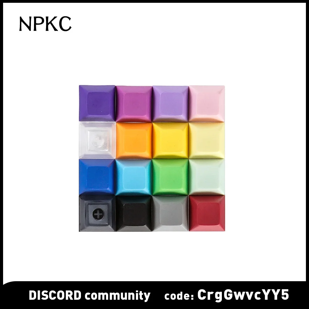Pbt keycap dsa height 1u blank mixed color black white red gray purple blue suitable for mx mechanical keyboard custom gamers