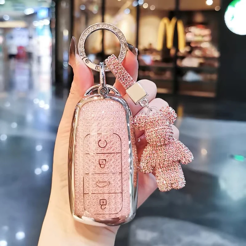 Подходит для Chery Tiggo 8pro Чехол для ключей Arrizo 8 Tiggo 9 7plus Exeed Rx Omoda 5 TJ-1 Fulwin a8 Чехол для ключей Брелок для ключей Chery