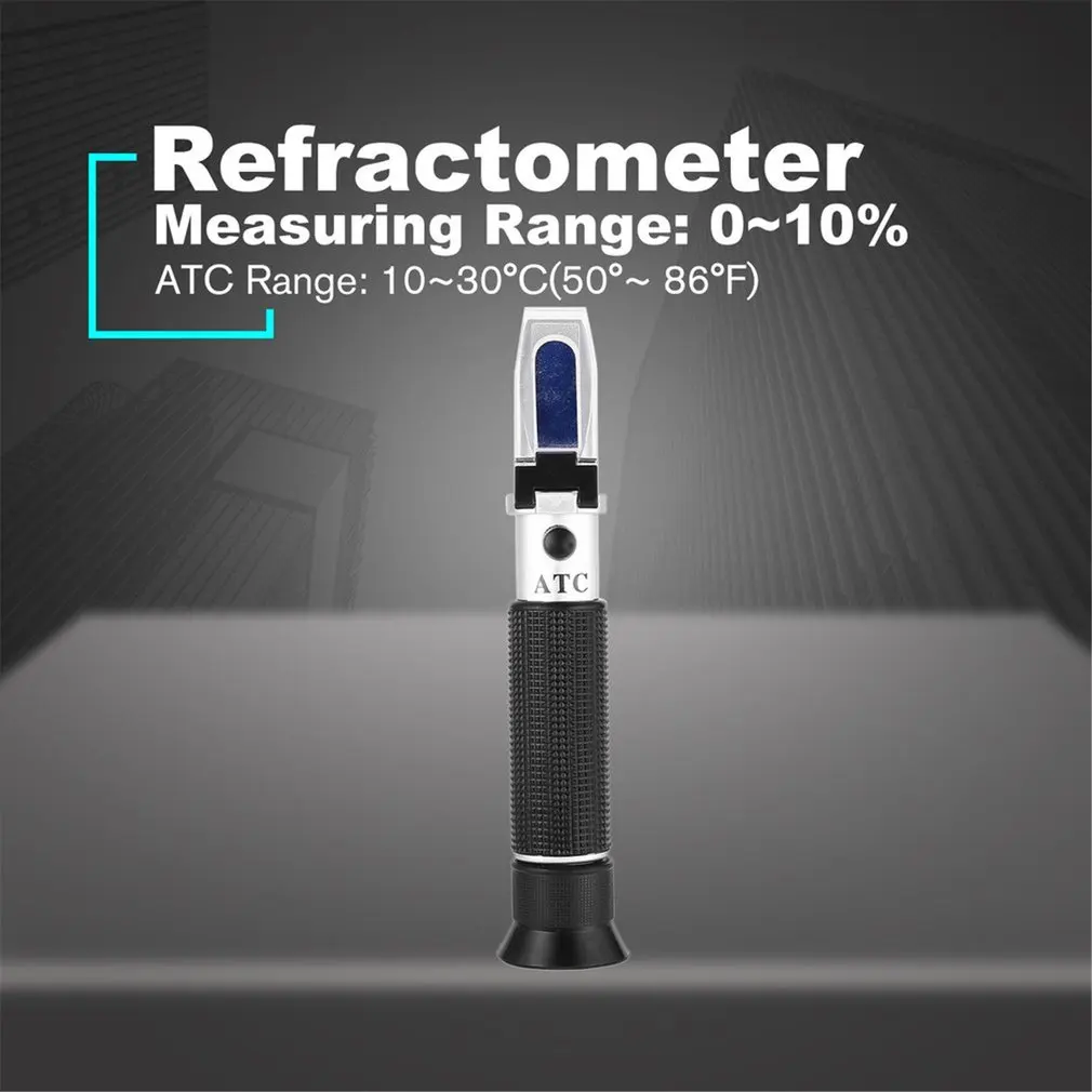 

Dual Scale Sea Water Salinity Refractometer Meter Salimeter 0~10% Measurement Tool for Aquarium Seawater Monitoring