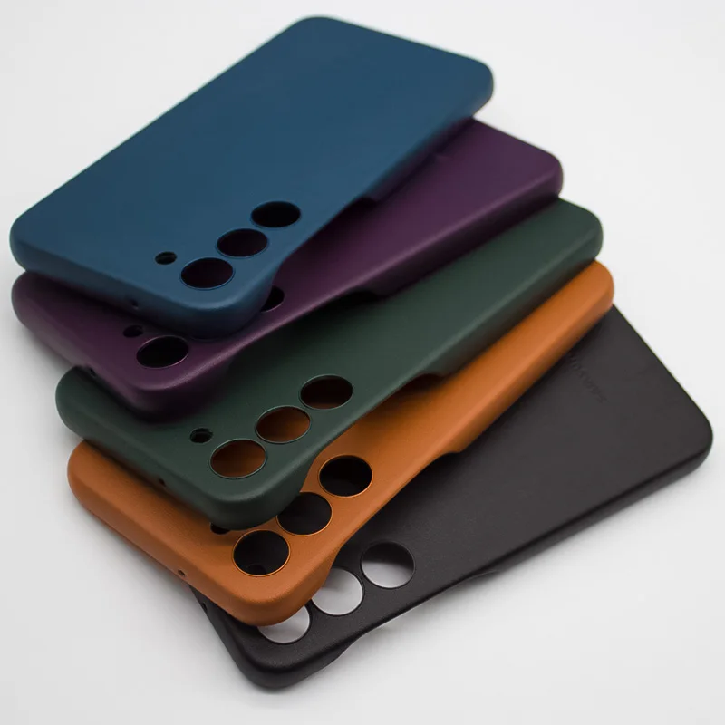 Samsung Galaxy S23+ S23 Plus Высококачественный кожаный чехол для телефона из мягкой кожи