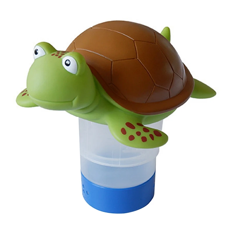 

Pool Cleaning Tools Premium Animal Floating Pool Dispenser for Chemical Tablets Fits 3 Inch Tabs Bromine Holder (Turtle)