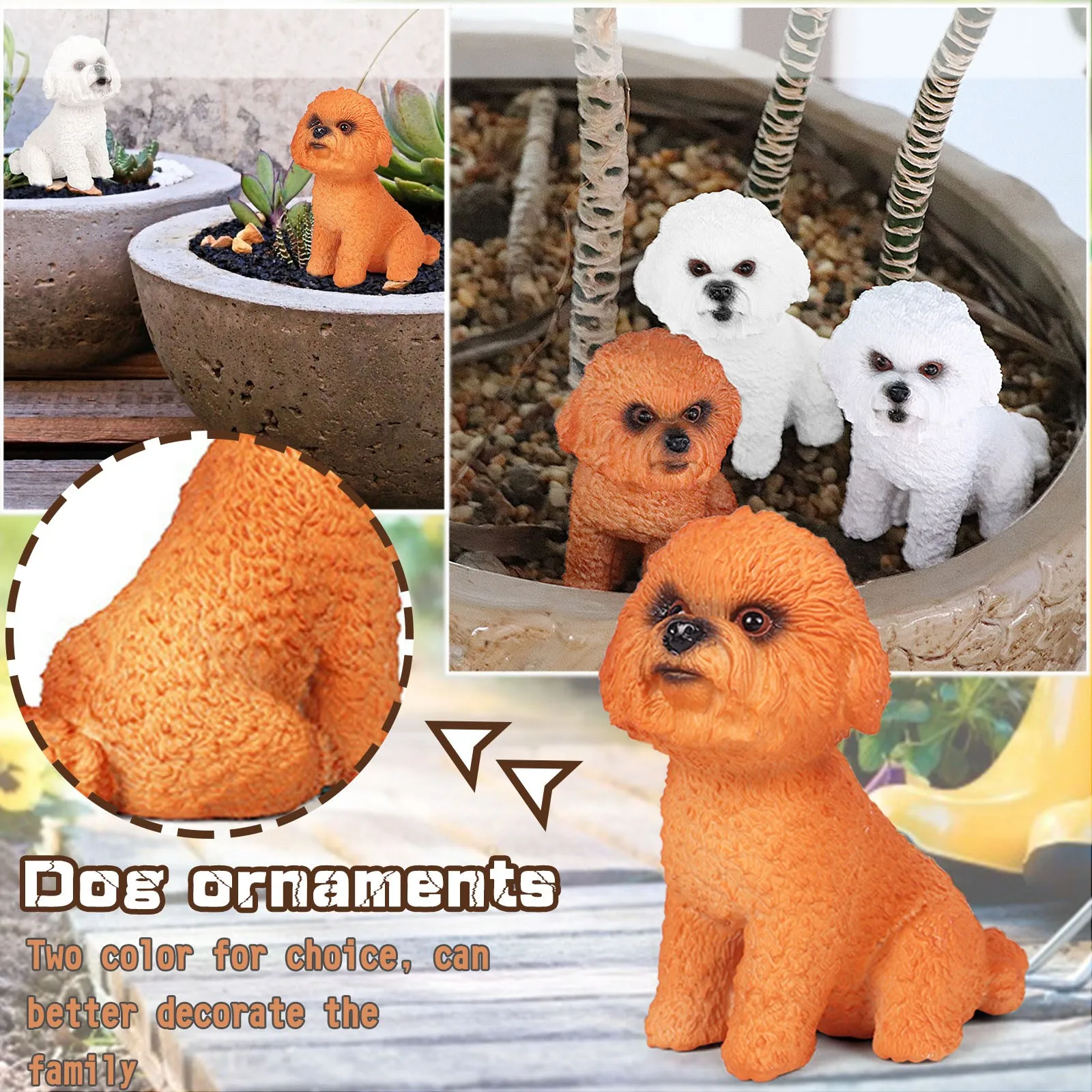 

Маленькое Белое растение, совместимое с милой приборной панелью макраме, интерьер цветов для дома, украшение горшка DogsCar 6 дюймов с куполом