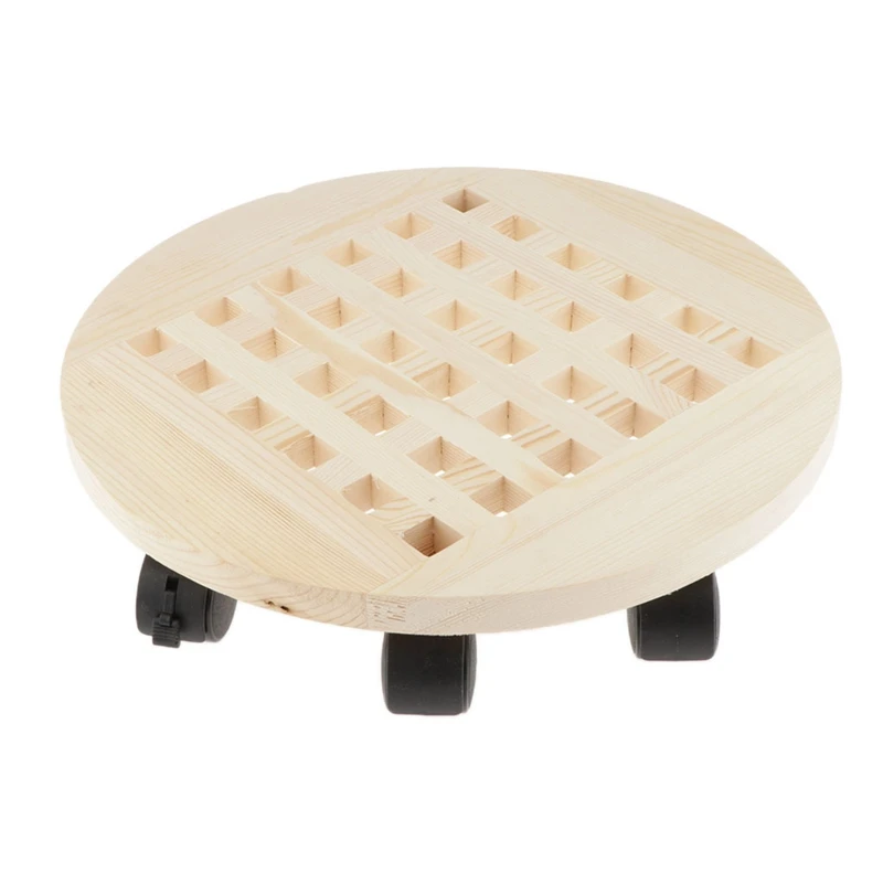 

Подвижный поднос для цветов на шести колесах, подставка для растений, 40 см