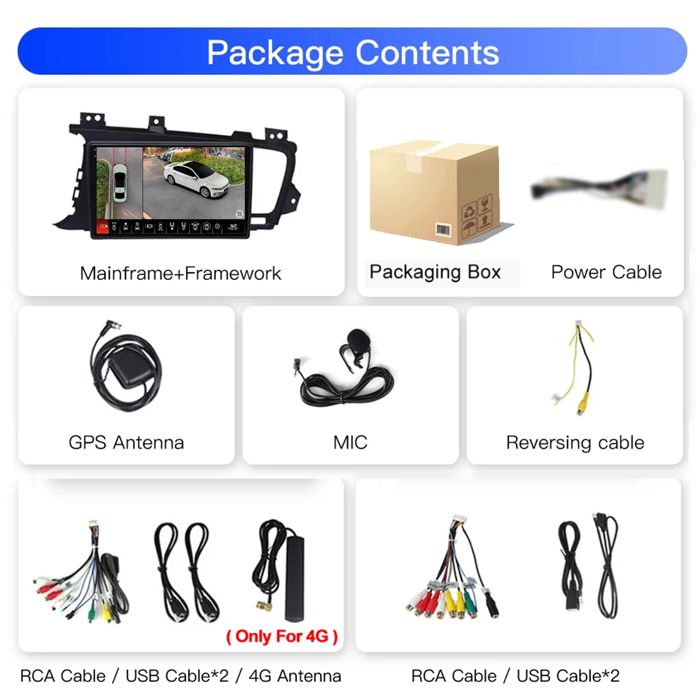 Автомобильный радиоприемник Android 14 для Kia K5 Optima 2011 2012 2013 2014 2015 мультимедийный