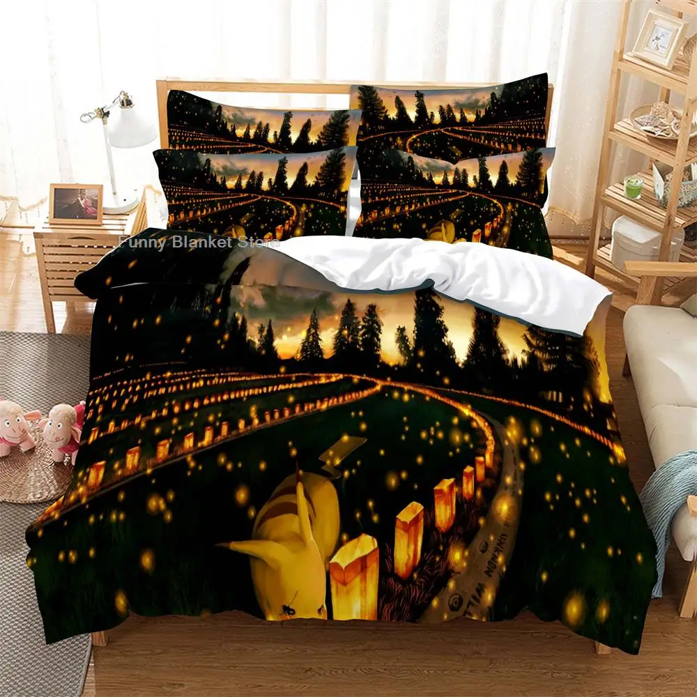 

Trees Bedding 3-piece Digital Printing Cartoon Plain Weave Craft For North America And Europe Bedding Set Queen