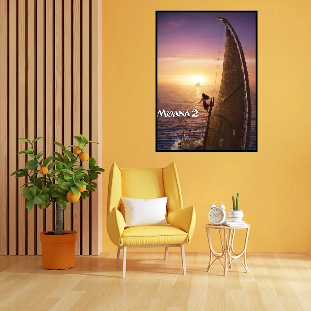 MINISO Disney Моана 2 постера печать Настенная картина Спальня Гостиная Украшение Офис