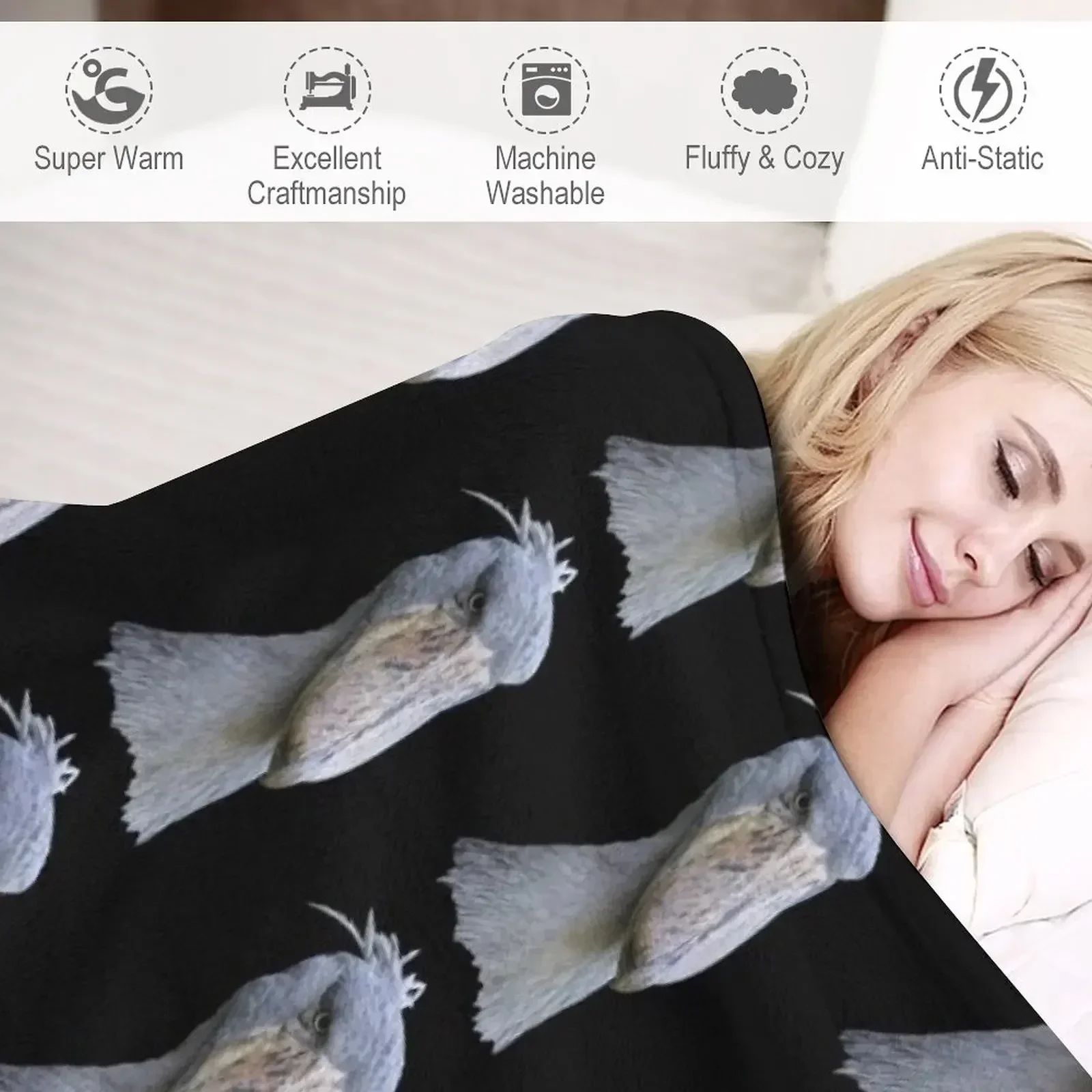 Одеяло Shoebill индивидуальный подарок диван-кровать для ребенка мягкие одеяла