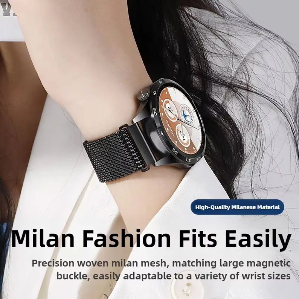 Фото Ремешок QuickFit 20/22 мм для Zeblaze Stratos 4/4pro/4 GPS/Vibe8 7/3Ultra Milanese Loop Band для Huawei GT6pro 46 мм с магнитной застежкой №5