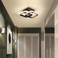 modern creative bedroom living room led ceiling light round square dimmable aisle light interior hallway decoration