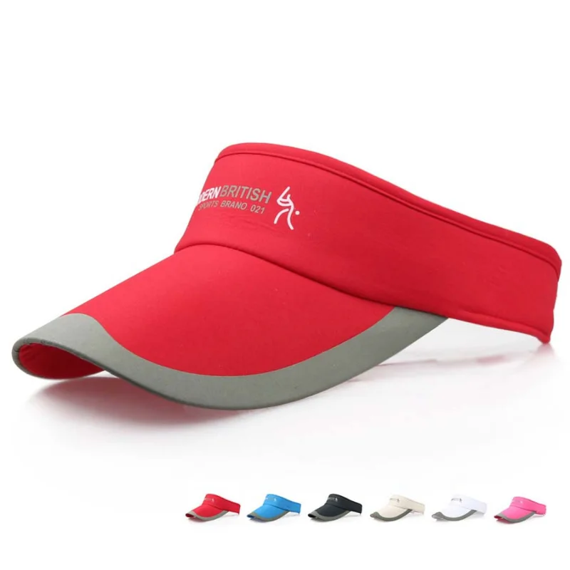 

Spring Summer Sports Sun Cap Men's Cap Women Adjustable cotton Sun Protection Visor Top Empty Tennis Golf Running Sunscreen Hat