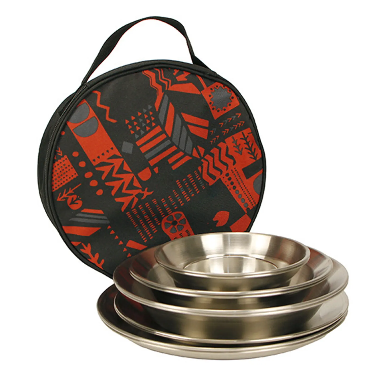 

Набор многоразовых металлических тарелок из нержавеющей стали, 12 шт.