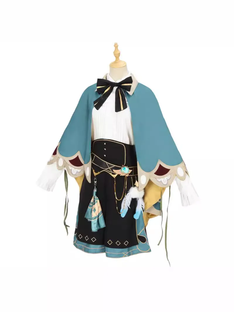 Venti Apple модный кожаный костюм для косплея парик жилет шорты шляпа чулки наряды