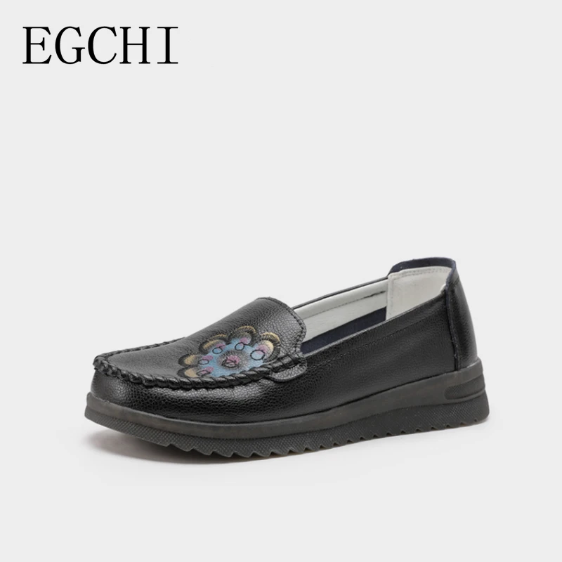 

Женские туфли-лоферы из натуральной кожи, на плоской подошве