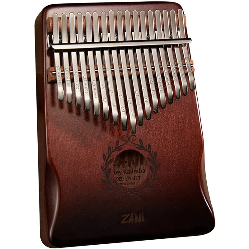 

ZANi Thumb Piano 17 Key Kalimba with Tuning Hammer Cleaning Cloth,Finger Piano Music Gift for Kids Adult Beginners,Etc