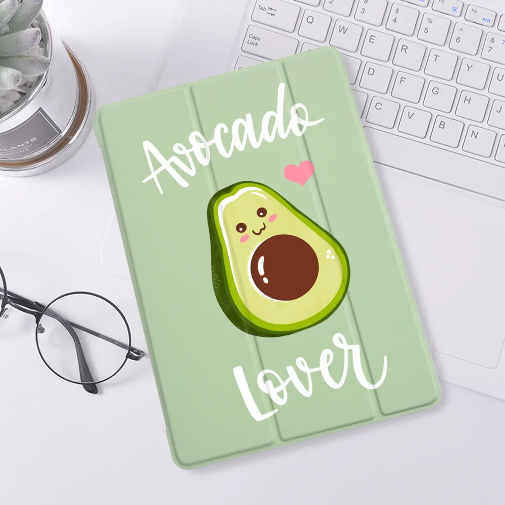 

Funny Avocado Cartoon for Air 4 iPad 10.2 8th Generation Case 7th 6th Pro 11 2020 Mini 2 5 Cover 9.7 Tablet Stand 10.5 Air 3
