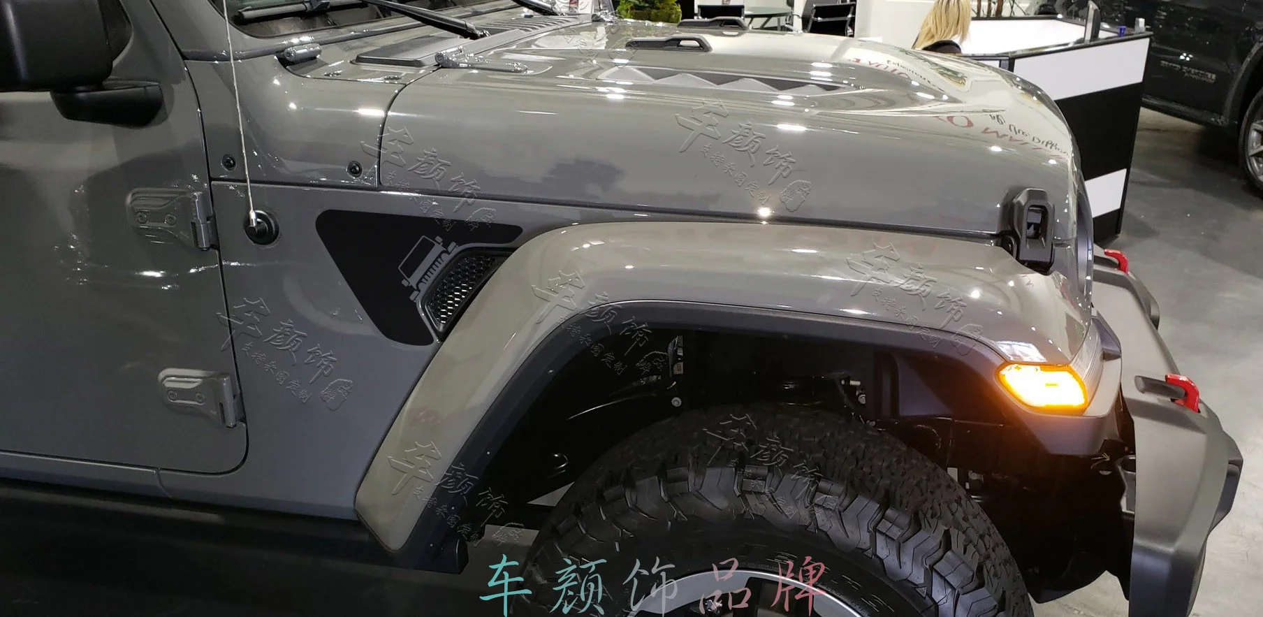 

2 шт., виниловые наклейки для Jeep Wrangler