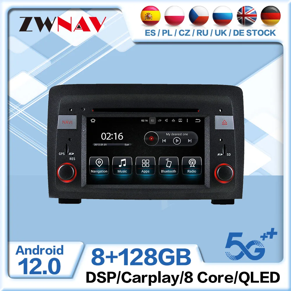 

128G Carplay Android радио приемник для Fiat Idea 2003 2004 2005 2006 2007 автомобильное аудио стерео видео плеер GPS навигация головное устройство